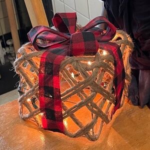 Plug in lit Christmas present